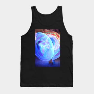 Poi spinning photograph at night Tank Top